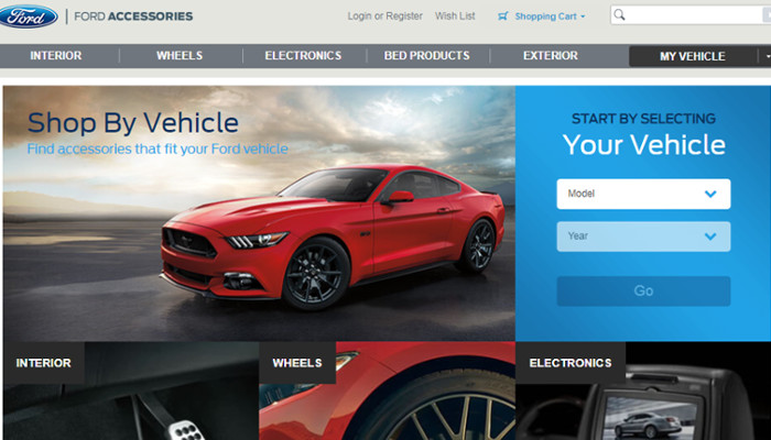 10 Most Popular Online Stores Running on Magento: Ford
