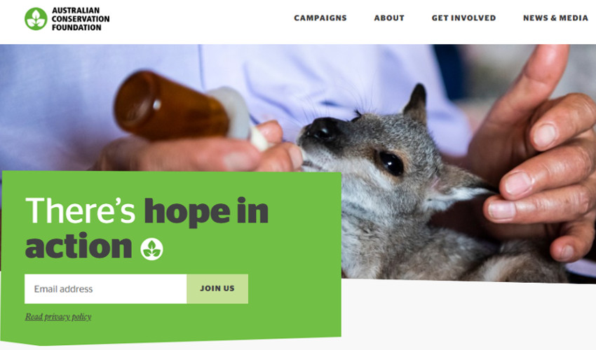 Top 10 Drupal Websites in Australia- Australian Conservation Foundation