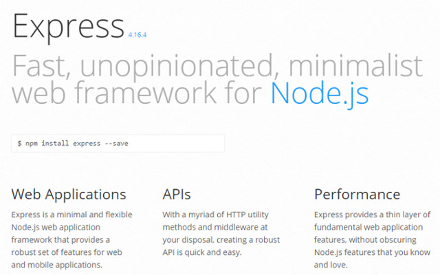 The 5 Best Node.js Frameworks in 2019: Express.js