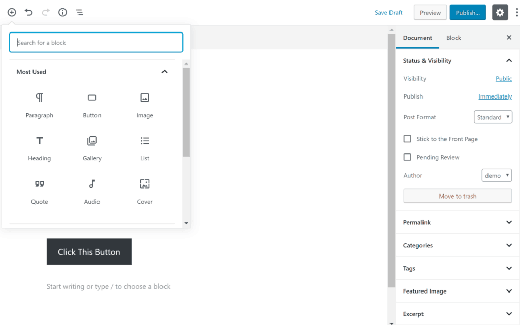 Drupal Layout Builder vs Gutenberg: Gutenberg Blocks