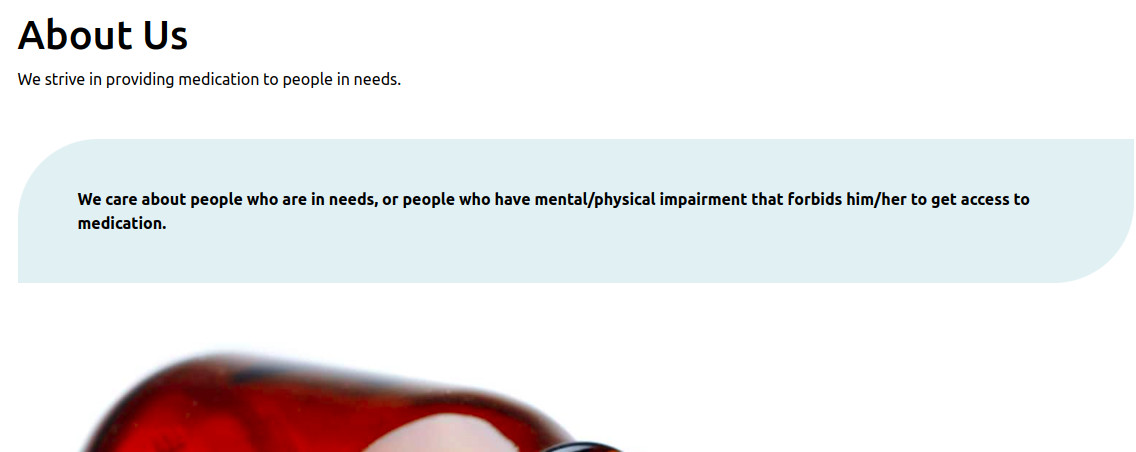 Image 13: View of the âAbout Usâ page with some new components at the end of the page