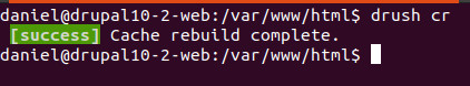 Image 10: Clear Drupal cache with drush.