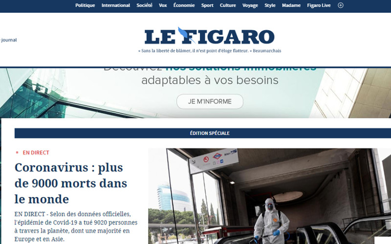 Top 10 Drupal Websites in Europe: Le Figaro