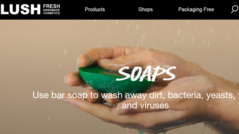 Top 10 Drupal Websites in Europe: Lush Cosmetics