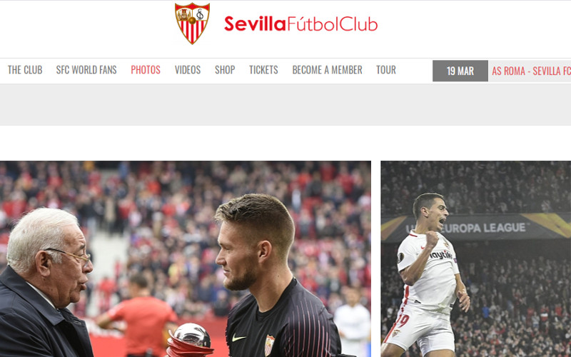 Top 10 Drupal Websites in Europe: Sevilla FC
