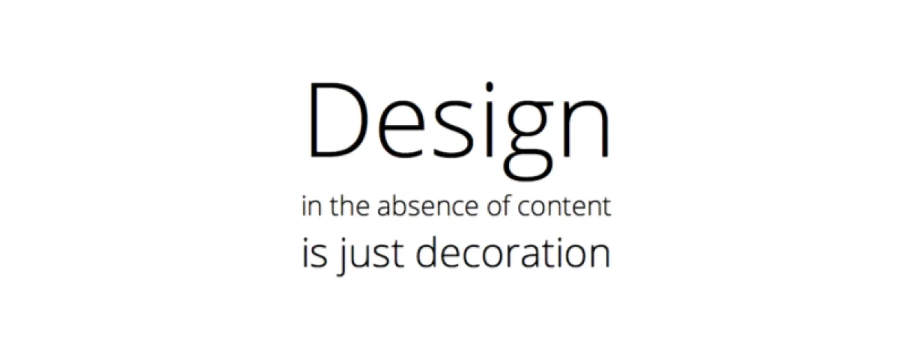 5 Reasons Why Design Should Follow Content 