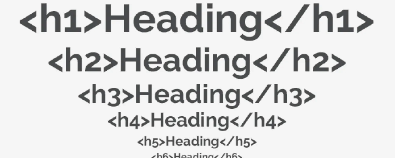 Proper Use of HTML Headings