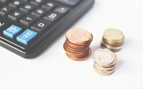 flower in pile of coins